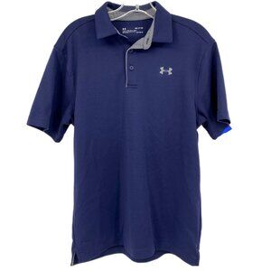 Under Armour Blue Short Sleeve Pullover Polo | Size S